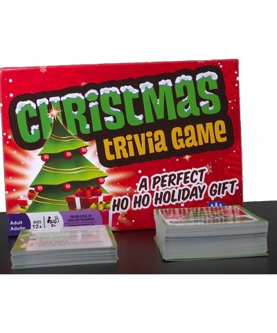 Christmas Trivia Game - Party Game - Holiday Travel Game - Family Game - Fun and Easy to Play - 70 Trivia Cards - For 2 or Mo...