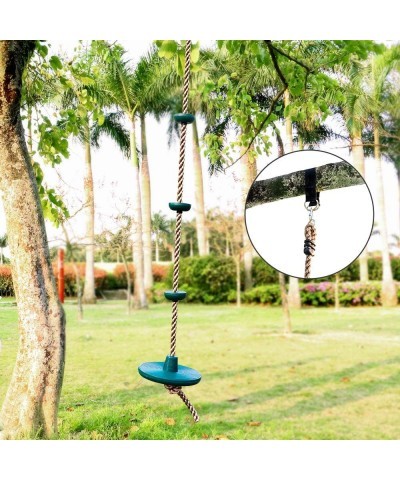 Climbing Rope with Platforms and Disc Swing Seat Set Playground Accessories Including Bonus Hanging Strap & Carabiner $59.12 ...