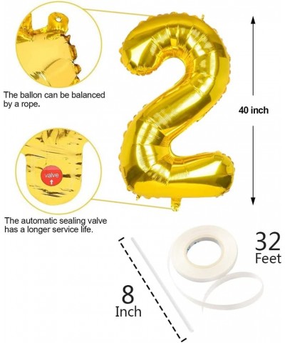 2022 Gold Foil Number Balloons for Graduation Decor Supplies Birthday Parties and Anniversary Parties Oversized Reusable Ball...