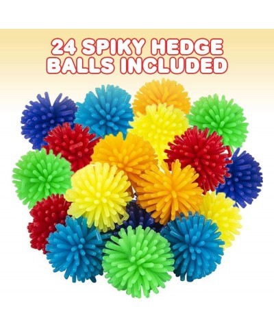 Spiky Hedge Balls for Kids Bulk Pack of 24 Soft Sensory Balls in Various Vibrant Colors Calming Sensory Fidget Toys for Autis...