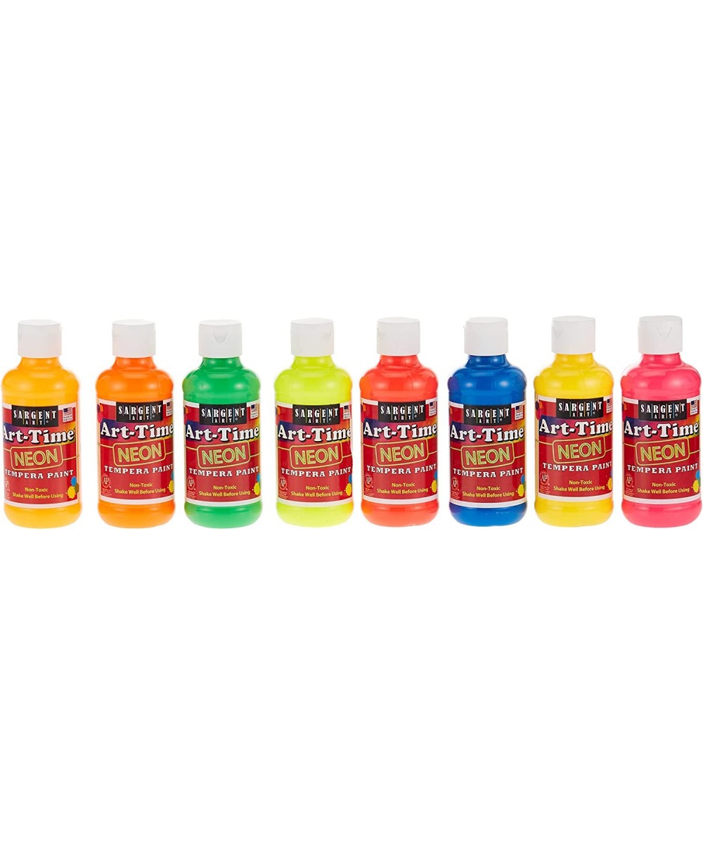 Neon Tempera Paint 8 Ounce 8 Fl Oz (Pack of 8) 8 Flip Cap Bottles 8 Count $29.97 Kids' Drawing & Writing Boards