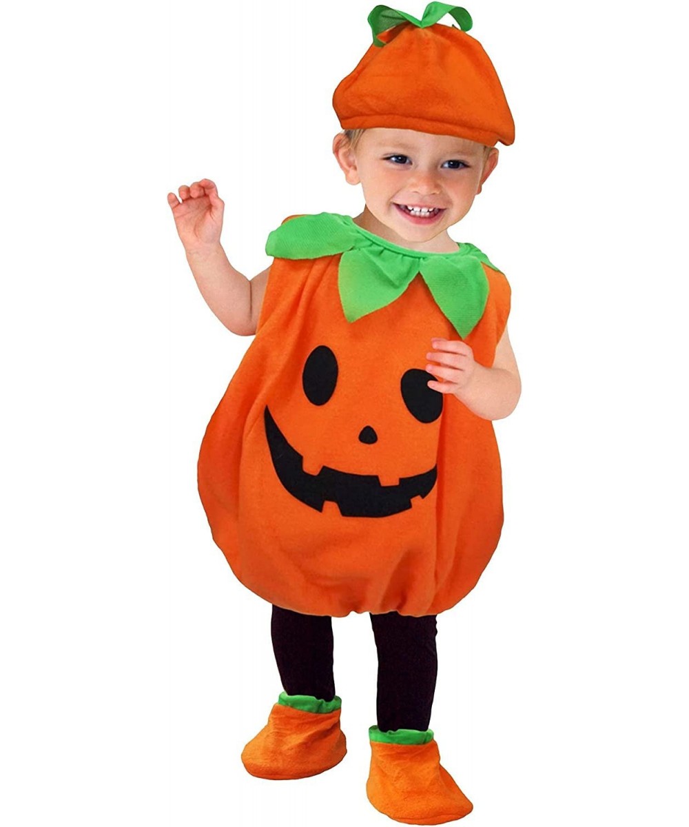 Kids Cute Pumpkin Costume Set Halloween Trick or Treat Dress Up Cosplay School Party $33.16 Kids' Costumes