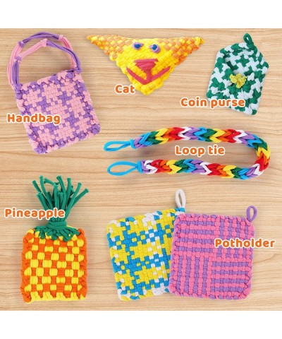 Weaving Loom Kit Toys for Kids and Adults Potholder Loops Crafts for Girls Ages 6 7 8 9 10 11 12 7" Pot Holder Loom Knitting ...