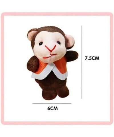 Five Little Monkeys Finger Puppets 7pcs Cute Plush Puppets Bedtime Story Toy Storytelling Theater Doll for Toddlers Kids(5 Li...