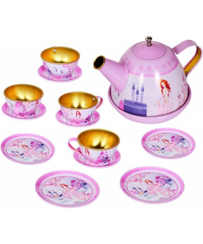 39PCS Tea Party Set for Little Girls Kitchen Pretend Play Tea Time Toys with Dessert Cookies Doughnut Teapot Princess Girls G...