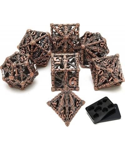 Metal Dice Skull Hollow Metal Polyhedral Dice Set Suitable for Dungeons and Dragons Role-Playing RPG DND Dice $31.92 Game Acc...