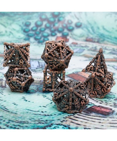 Metal Dice Skull Hollow Metal Polyhedral Dice Set Suitable for Dungeons and Dragons Role-Playing RPG DND Dice $31.92 Game Acc...