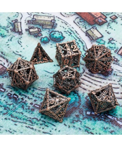 Metal Dice Skull Hollow Metal Polyhedral Dice Set Suitable for Dungeons and Dragons Role-Playing RPG DND Dice $31.92 Game Acc...