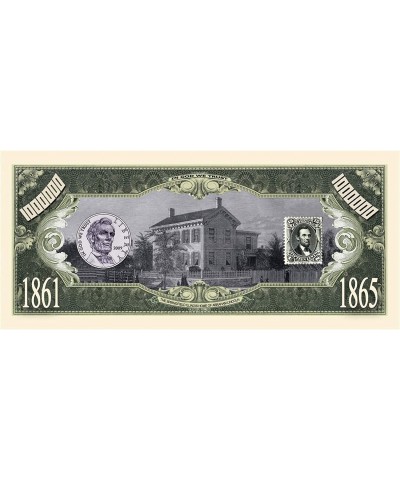 SET OF 5 BILLS-ABRAHAM (HONEST ABE) MILLION DOLLAR BILL $14.90 Gags & Practical Joke Toys