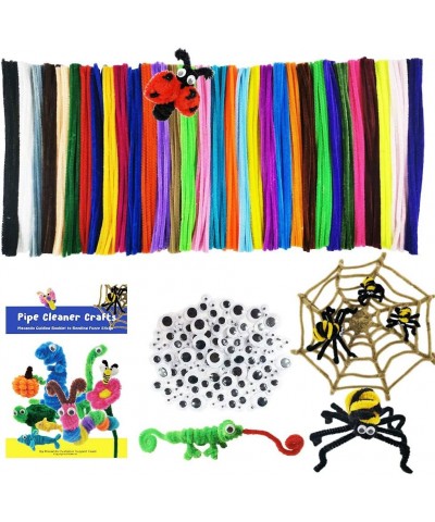 470 Pcs Pipe Cleaners Craft Supplies 32 Colors 320 Pcs Chenille Stems 150pcs Wiggle Googly Eyes for Kids DIY Crafting Arts & ...