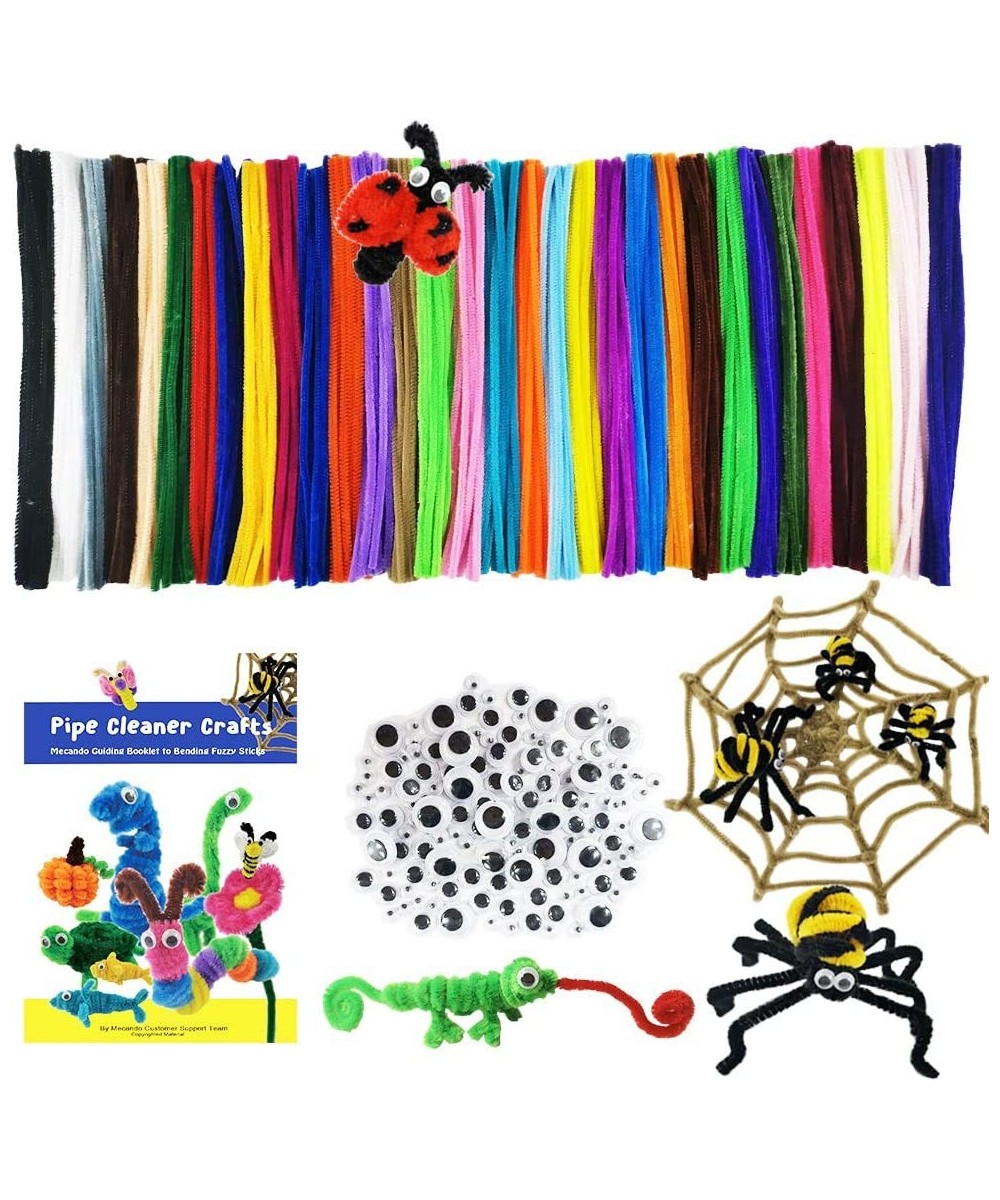 470 Pcs Pipe Cleaners Craft Supplies 32 Colors 320 Pcs Chenille Stems 150pcs Wiggle Googly Eyes for Kids DIY Crafting Arts & ...