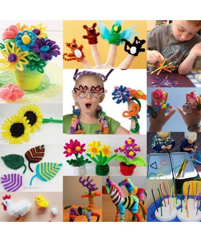 470 Pcs Pipe Cleaners Craft Supplies 32 Colors 320 Pcs Chenille Stems 150pcs Wiggle Googly Eyes for Kids DIY Crafting Arts & ...