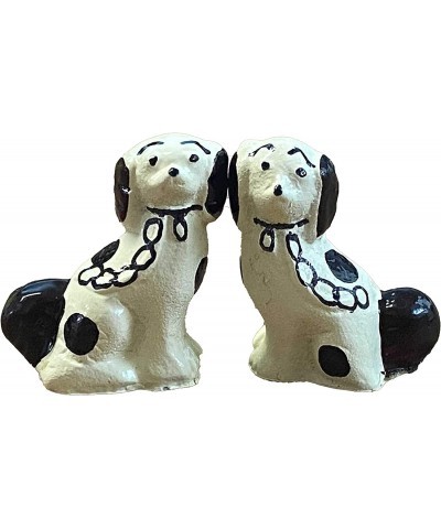 House Miniature Ornament Fireplace Accessory Pair of Staffordshire Dogs Br $17.94 Dollhouse Accessories