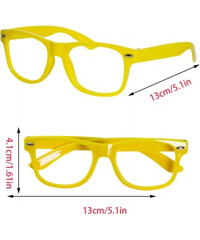 14 Pack Colorful Glasses Frame No Lens Neon Fake Costume Glasses for Birthday Party Favors Daily Outfit Accessories $23.68 Ki...