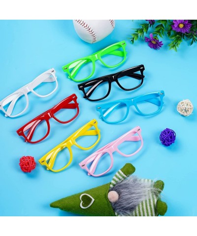 14 Pack Colorful Glasses Frame No Lens Neon Fake Costume Glasses for Birthday Party Favors Daily Outfit Accessories $23.68 Ki...