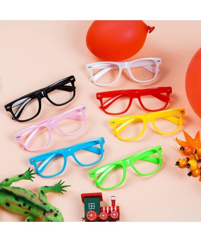 14 Pack Colorful Glasses Frame No Lens Neon Fake Costume Glasses for Birthday Party Favors Daily Outfit Accessories $23.68 Ki...