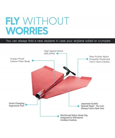 2.0 Paper Airplane Conversion Kit | Electric Motor for DIY Paper Planes | Fly Longer and Farther | Perfect for Kids & Adults ...