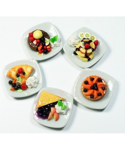 5 Dollhouse Miniatures Pancake Pie and Waffles Food Supply Handcrafted Tiny Food $29.54 Dollhouse Accessories