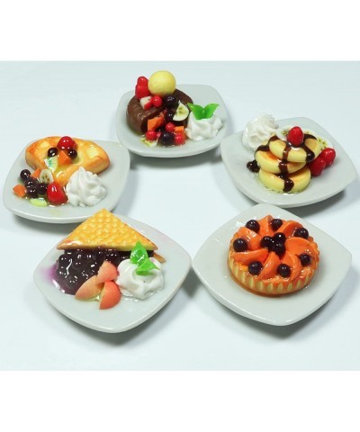 5 Dollhouse Miniatures Pancake Pie and Waffles Food Supply Handcrafted Tiny Food $29.54 Dollhouse Accessories