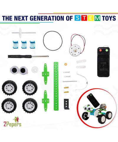 Electric Motor Robotic Science Kits for Kids (4-in-1) DIY STEM Toys Kids Science Experiment Kits Building Educational Robotic...