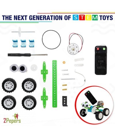 Electric Motor Robotic Science Kits for Kids (4-in-1) DIY STEM Toys Kids Science Experiment Kits Building Educational Robotic...