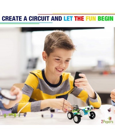 Electric Motor Robotic Science Kits for Kids (4-in-1) DIY STEM Toys Kids Science Experiment Kits Building Educational Robotic...