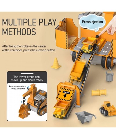 Take Apart Truck Excavator Toys Set Toddler Toy Excavator Car Construction Vehicle Toys Set with 4 Cars Mini Excavator Vehicl...