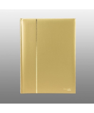 Prophila Metallic Edition Stamp Album (New) 60 Black Sides Padded Gold Cover $65.99 Collectibles Display & Storage