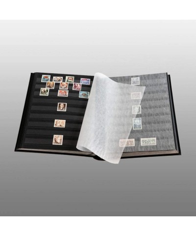 Prophila Metallic Edition Stamp Album (New) 60 Black Sides Padded Gold Cover $65.99 Collectibles Display & Storage