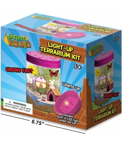 Light-Up Terrarium Kit with LED Light for Kids - Includes Puppy Animal Theme - STEM Science Kit for Boys & Girls - Plant Gard...