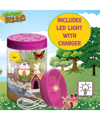 Light-Up Terrarium Kit with LED Light for Kids - Includes Puppy Animal Theme - STEM Science Kit for Boys & Girls - Plant Gard...