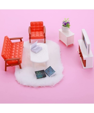 2Pcs Miniature Carpets 1:12 Dollhouse Wool Rug Dolls House White Furry Rugs Mini Furniture Dollhouse Accessories Play Set $15...