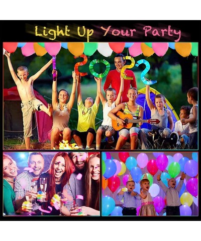 64PCS Glow in the Dark Party Supplies - 8 Light Up Pop Tubes 40 Finger Lights 16LED Balloons Light Up Party Favors For Kids 8...