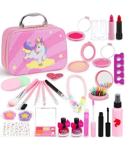 Kids Makeup Kit for Girl 28 Pcs Washable Makeup Set Real Cosmetic Safe & Non-Toxic Pretend Play Set Girls Gift Toys $40.36 Ki...