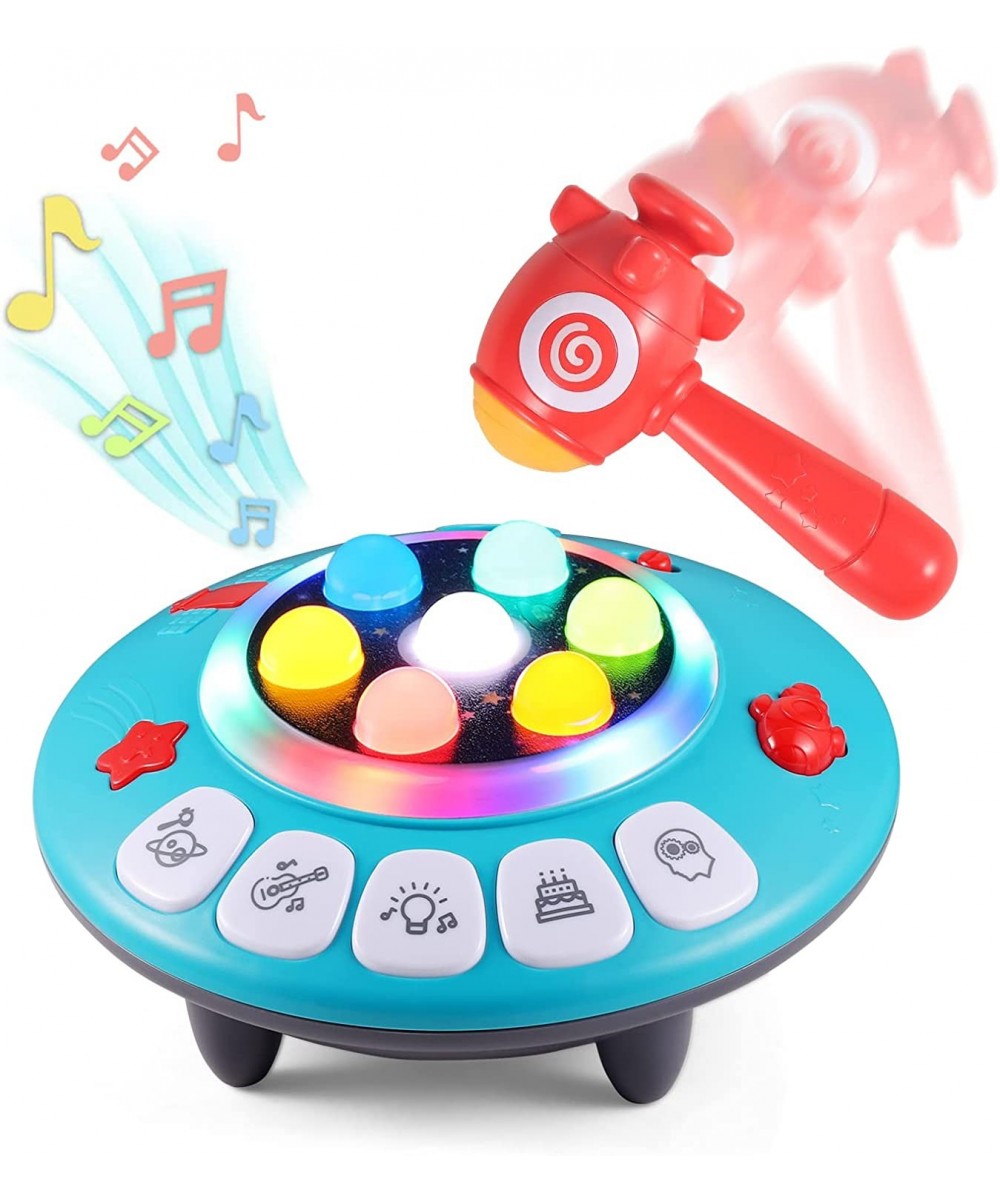 8-in-1 Musial Pounding Board Baby Boy Toys Light-Up UFO Spaceship Hammer Educational Game for Toddler Fun Birthday for Kids $...