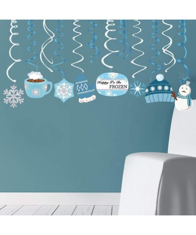 Christmas Snowman Snowflake Winter Snow Frozen Hanging Swirl Decorations for festival Party Together Celling Classroom Home O...