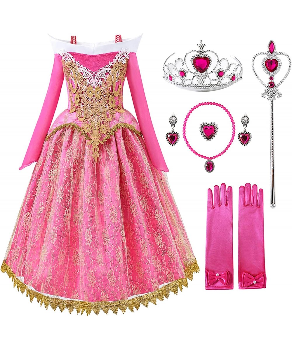 Sleeping Beauty Costume for Girl Princess Aurora Cosplay Princess Dress Up Clothes Halloween Festival $35.60 Kids' Costumes