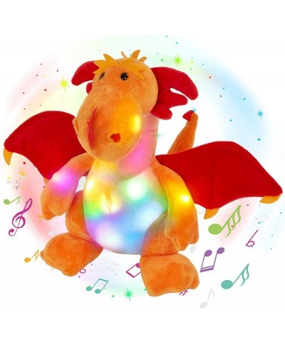 12'' Light up Musical Red Dragon Stuffed Animal Plush Toy Night Lights Doll Holiday and Birthday Gifts for Kids $32.74 Plush ...