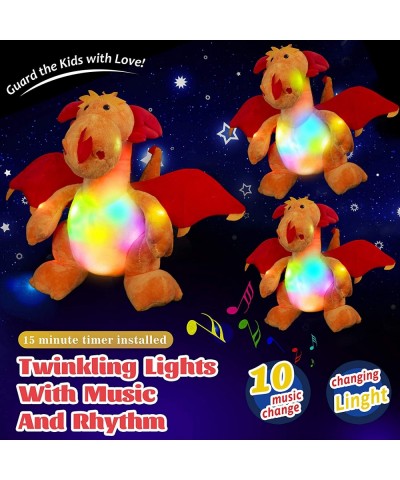 12'' Light up Musical Red Dragon Stuffed Animal Plush Toy Night Lights Doll Holiday and Birthday Gifts for Kids $32.74 Plush ...