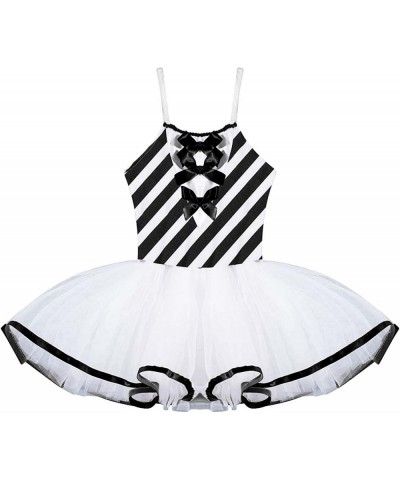 Kids Girls Xmas Costume Dress Sleeveless Striped Print Sequin Tutu Dress Christmas Carnival Fancy Dresses $18.25 Kids' Costumes