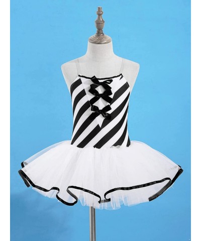 Kids Girls Xmas Costume Dress Sleeveless Striped Print Sequin Tutu Dress Christmas Carnival Fancy Dresses $18.25 Kids' Costumes