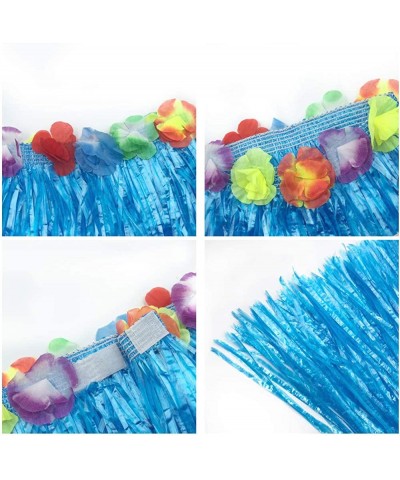 Girl's Elastic Hawaiian Hula Dancer Grass Skirt with Flower Costume $22.18 Kids' Costumes