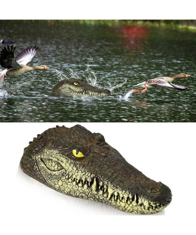 Floating Alligator Head Pool Accessories Float Alligator Fake Crocodile Head Decoy Crocodile Floating Head for Goose Predator...