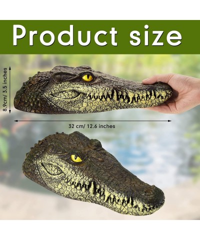 Floating Alligator Head Pool Accessories Float Alligator Fake Crocodile Head Decoy Crocodile Floating Head for Goose Predator...