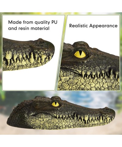 Floating Alligator Head Pool Accessories Float Alligator Fake Crocodile Head Decoy Crocodile Floating Head for Goose Predator...