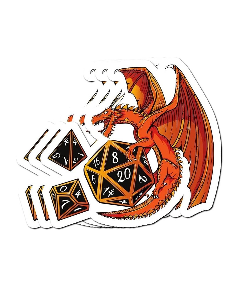 The Dice Dragon - D20 D4 D10 Dungeons & Dragons Stickers (3 Pcs/Pack) $30.53 Kids' Stickers