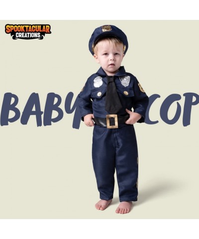 Baby Unisex Police Costume for Toddler Cop Costume Halloween Pretend Play School Event Dress Up Party -1218 $35.07 Kids' Cost...