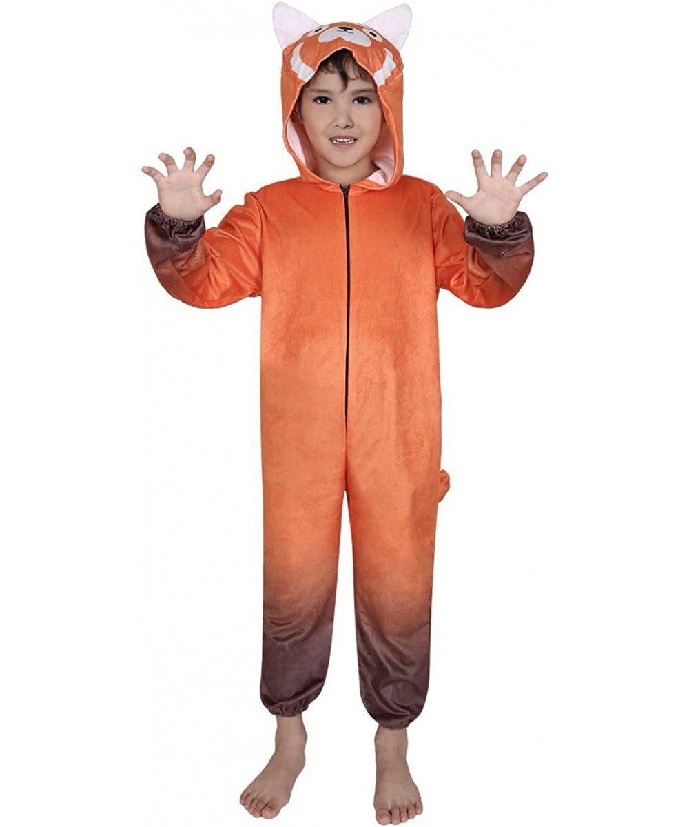 Kids Red Panda Jumpsuit Halloween Cosplay Costume Onesie $27.60 Kids' Costumes