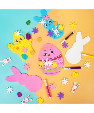 254Pcs Easter Crafts for Kids Easter Stickers DIY Easter Foam Eggs Bunny Chick Easter Basket Stuffers Easter Decorations Gift...