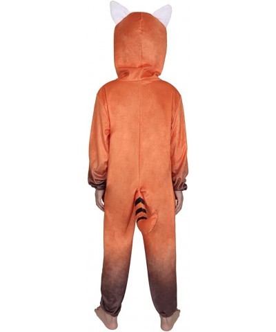 Kids Red Panda Jumpsuit Halloween Cosplay Costume Onesie $27.60 Kids' Costumes